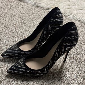 Aldo Black Studded Heels